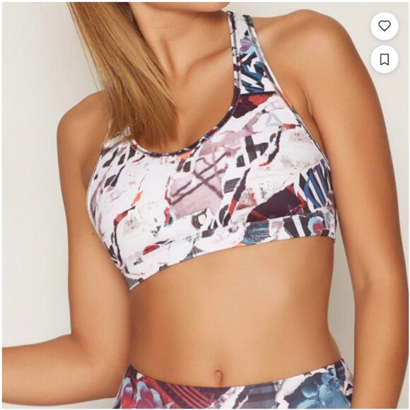 Reebok Hero Sports Bra Racerback Medium Support Speedwick Wire Free - Size XS/S - Picture 6 of 6